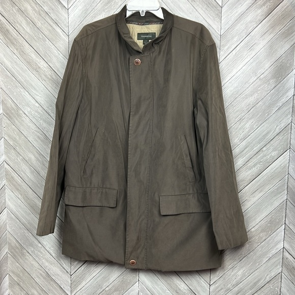 ERMENEGILDO ZEGNA Full Zip Jacket Coat With Removable Vest Liner Size L/52